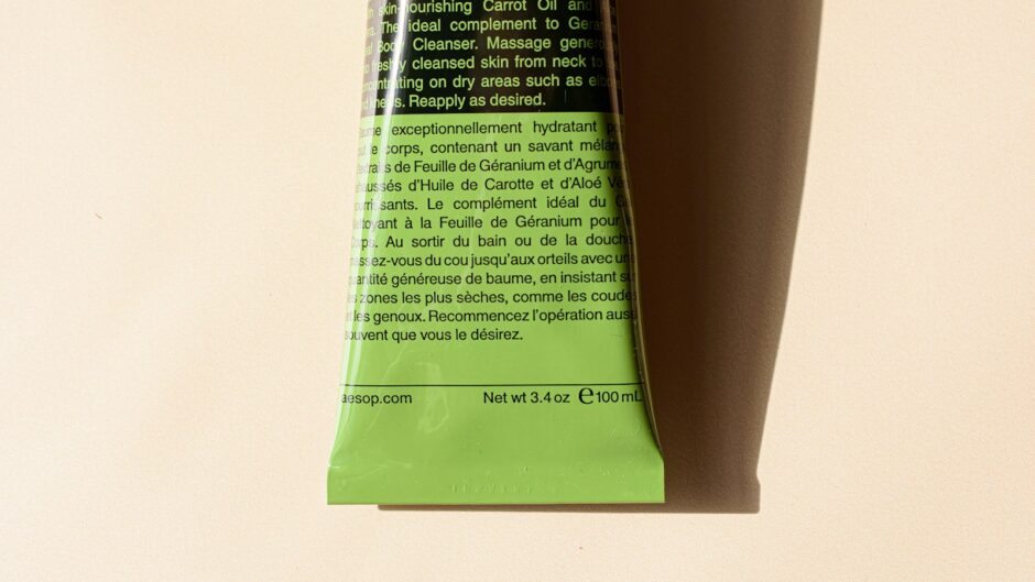 ingredient label